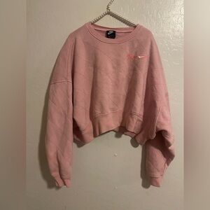Nike Blush Pink Quilted Pullover